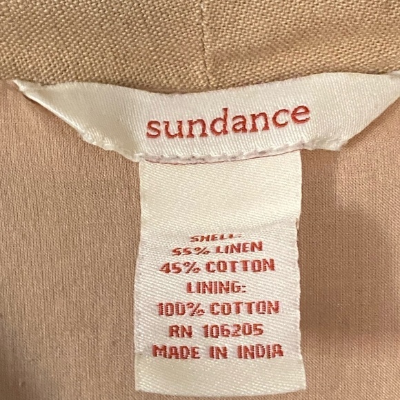 Sundance Linen Cotton Blend ColorBlock Blazer Fall BarnJacket Women’s Size XS - Picture 3 of 4
